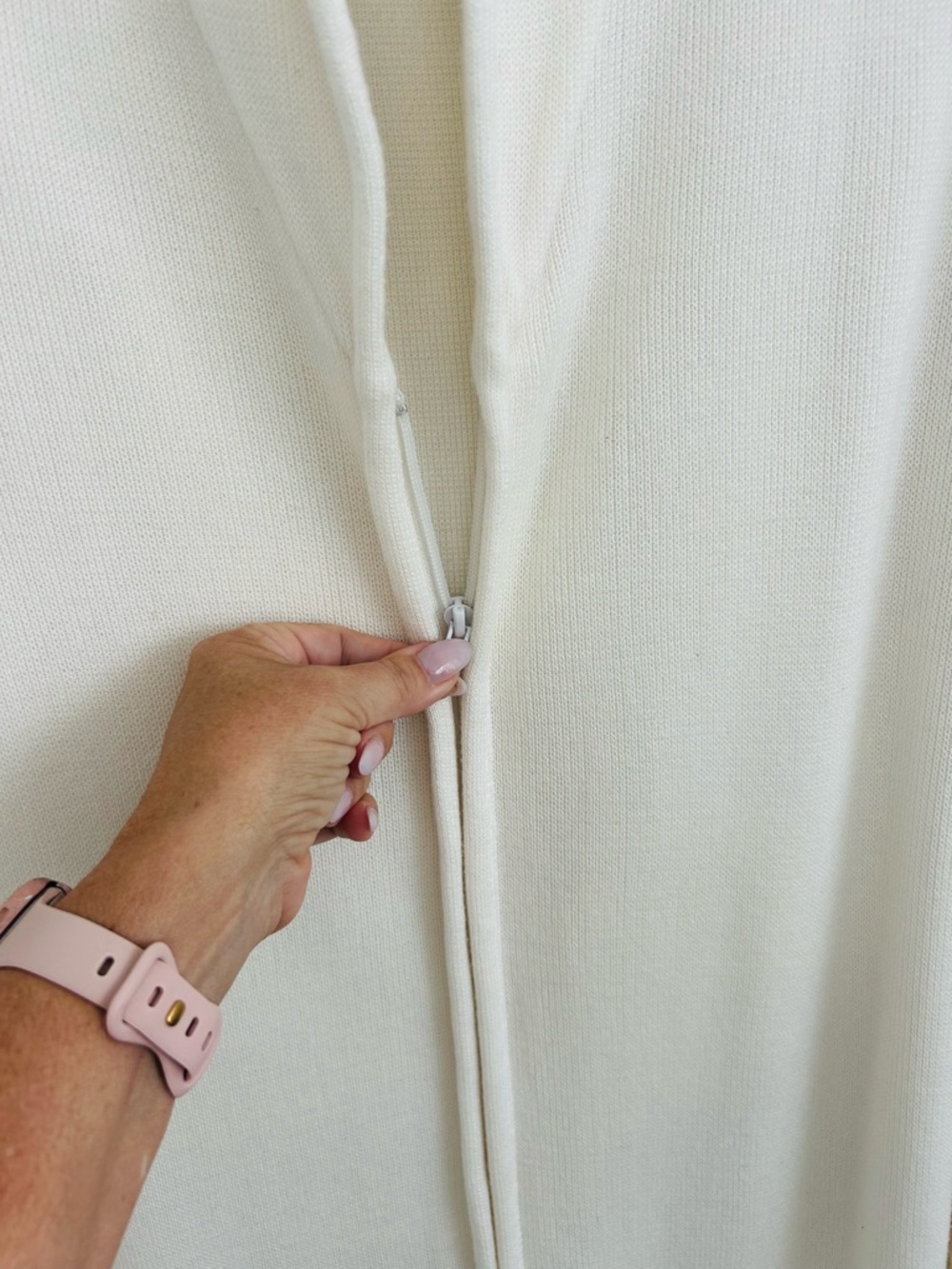 Artesania J&C Madrid Cream Long Cardigan Coatigan Shawl Collar Minimalist Chic - Picture 3 of 6
